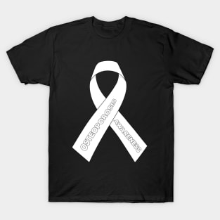 Osteoporosis Awareness Ribbon T-Shirt